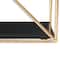 Hello Honey® Wood & Metal Gold Crescent Wall Shelf